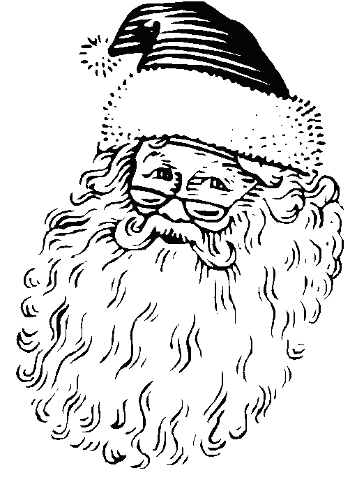 pere noel a colorier