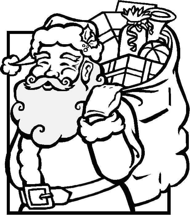 le pere noel avec son sac a cadeau