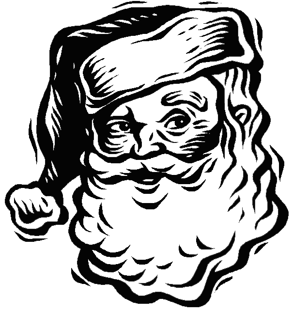 Tuque du pere noel a colorier